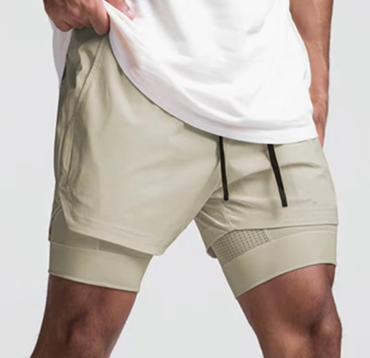 short deportivo doble con libra interior.