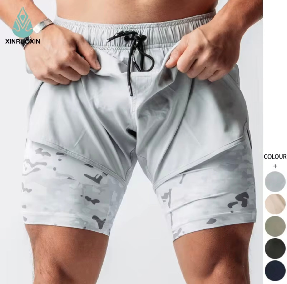 short deportivo doble con libra interior.